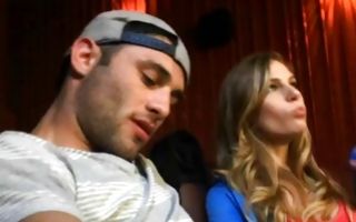 Fantastic Ex-GF Sydney Cole making blowjob in cinema