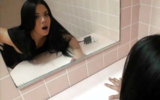 Slutty brunette Latina Coco Valentina gets doggystyle dicked