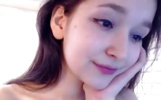 Sweet brunette amateur cutie showing her adorable body