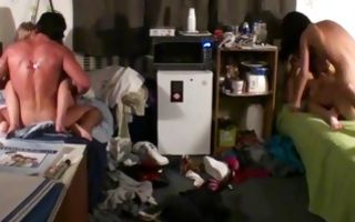 Gorgeous amateur floosie Brittney has foursome sex